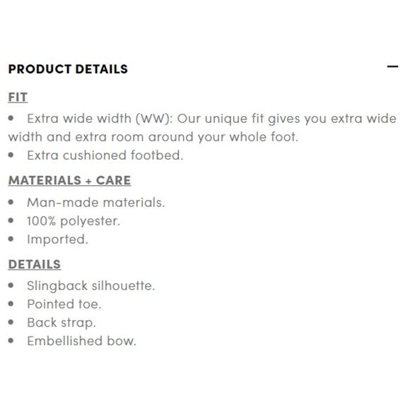 Torrid Black Embellished Bow Pointed Toe Slingback Flat Shoe 10 WW Coquette - Picture 8 of 10